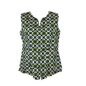 Batik Semar sleeveless top greens